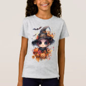 Littlest Witch Halloween Meisjes Fijne Jersey T-sh T-shirt (Voorkant)