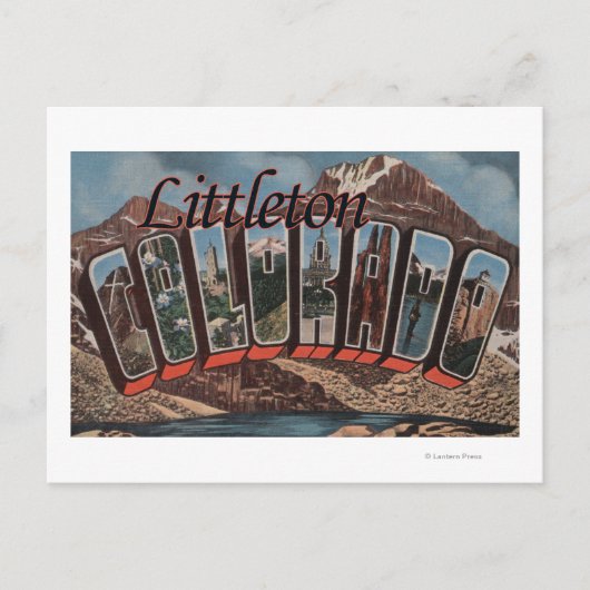 Littleton, Colorado - grote letterscènes Briefkaart (Voorkant)