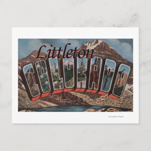 Littleton, Colorado - grote letterscènes Briefkaart
