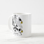 Littleton Family Crest Koffiemok (Voorkant links)