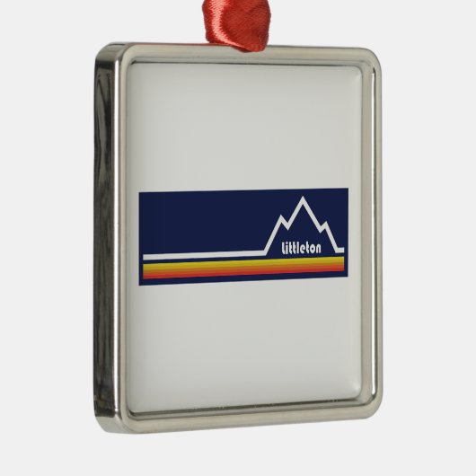 Littleton New Hampshire Metalen Ornament (Rechts)