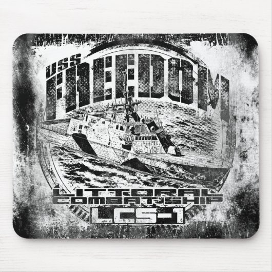 Littoraal gevechtsschip Freedom Mousepad Muismat (Voorkant)