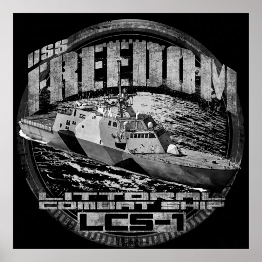 Littoraal gevechtsschip Freedom Poster (Voorkant)