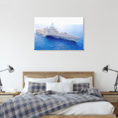 LITTORAL GEVECHTSSCHIP - LCS-10 24x36 Canvas Afdruk (Insitu (Slaapkamer))