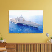 LITTORAL GEVECHTSSCHIP - LCS-10 24x36 Canvas Afdruk (Insitu (Woonkamer))