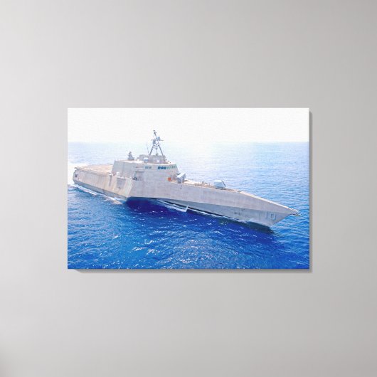 LITTORAL GEVECHTSSCHIP - LCS-10 24x36 Canvas Afdruk (Voorkant)