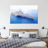LITTORAL GEVECHTSSCHIP - LCS-10 40x60 Canvas Afdruk (Insitu (Slaapkamer))