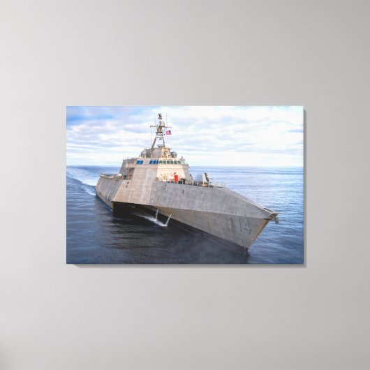 LITTORAL GEVECHTSSCHIP - LCS-14 24x36 Canvas Afdruk (Voorkant)
