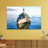 LITTORAL GEVECHTSSCHIP - LCS-16 32x48 Canvas Afdruk (Insitu (Woonkamer))