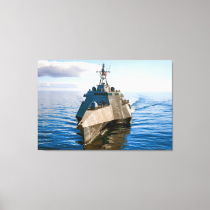 LITTORAL GEVECHTSSCHIP - LCS-16 32x48 Canvas Afdruk