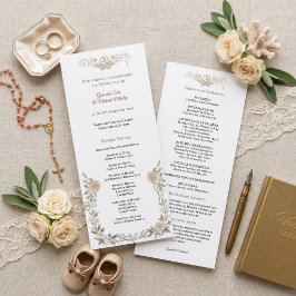 Liturgieboek Elegant Katholiek Huwelijksprogramma Programmakaart