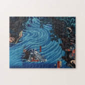 Liu Bei, die de Caoqi-rivier oversteekt op een paa Legpuzzel (Horizontaal)