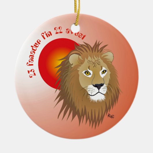 Liun 23 fanadur fin 22 avust Ornament (Voorkant)