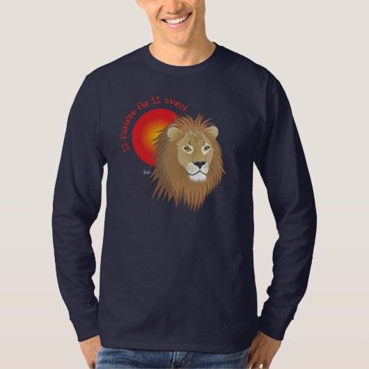 Liun 23 fanadur fin 22 avust t-shirt (Voorkant)