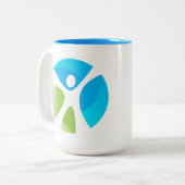 Liv4TheCure-Mok Tweekleurige Koffiemok (Voorkant links)