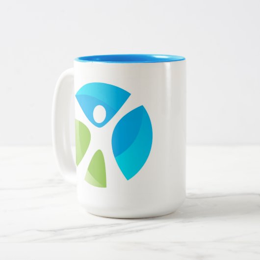 Liv4TheCure-Mok Tweekleurige Koffiemok (Voorkant links)