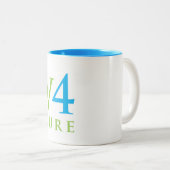 Liv4TheCure-Mok Tweekleurige Koffiemok (Voorkant rechts)