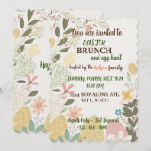 LIV Minimalistische paasbrunch & eierjacht Kaart (Voorkant / Achterkant)