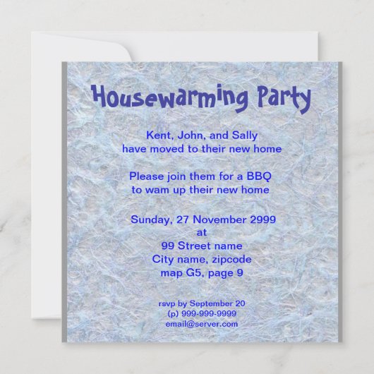 Livart Housewarming Card Kaart (Achterkant)