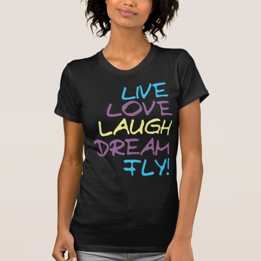 Live 2 Fly T-shirt (Voorkant)