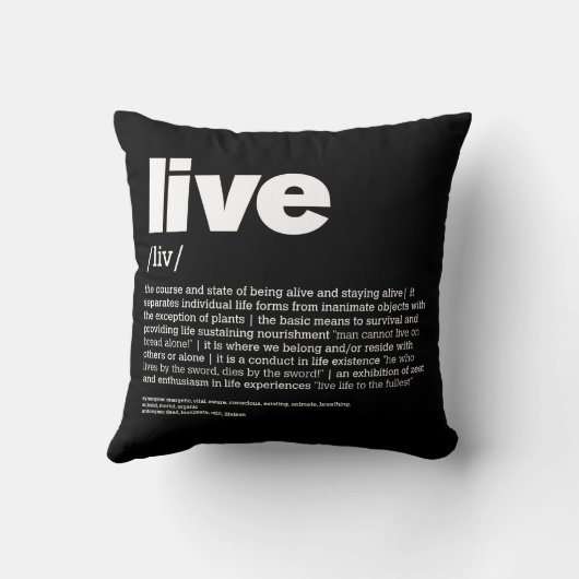Live 2 kussen (Achterkant)