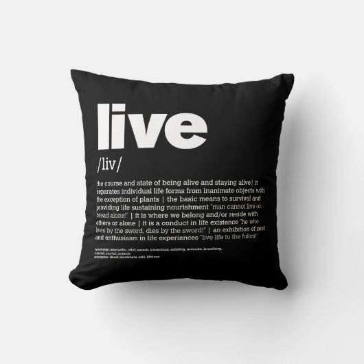 Live 2 kussen (Voorkant)
