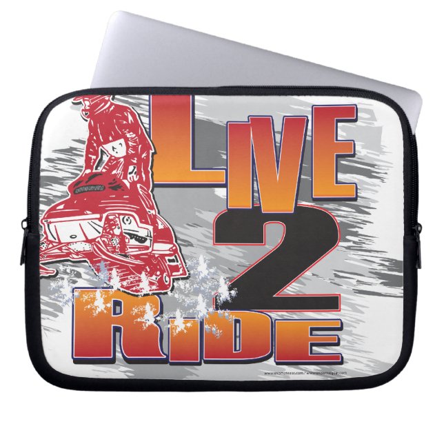 LIVE-2-RIDE-SLED LAPTOP SLEEVE (Voorkant)