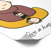 Live a happy life poster (Hoek)