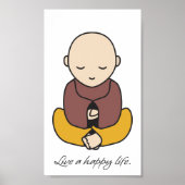 Live a happy life poster (Voorkant)