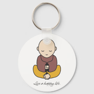 Live a happy life sleutelhanger