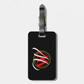 Live Abundantly John 10:10 Scripture Luggage Bagagelabel (Achterkant verticaal)