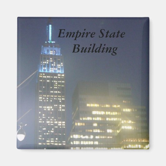 Live Afbeelding van de Empire State Building Magne Magneet (Voorkant)