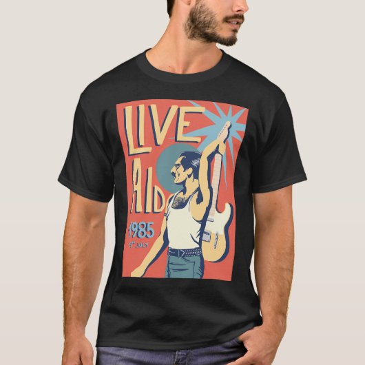 Live Aid 1985 Klassiek T-shirt (Voorkant)
