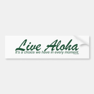Live Aloha Design Items door Paul Klink Bumpersticker