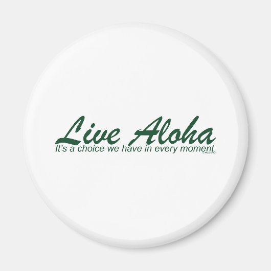 Live Aloha Landschapsontwerp Magneet (Voorkant)
