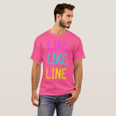 Live als een volleybalteam t-shirt (Voorkant volledig)