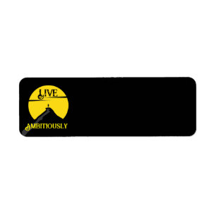 Live ambitieus retour adreslabel etiket