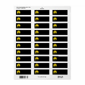 Live ambitieus retour adreslabel etiket (Full Sheet)