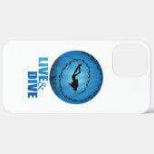 Live and Dive Scuba Diver Case-Mate iPhone Case (Achterkant / Rechts)