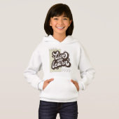 Live and Learn Cute Typography Baby Girl Hoodie (Voorkant volledig)