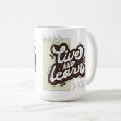 Live and Learn Eagle Design Coffee Mug Koffiemok (Voorkant rechts)