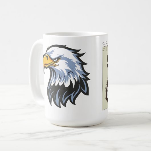 Live and Learn Eagle Design Coffee Mug Koffiemok (Voorkant links)