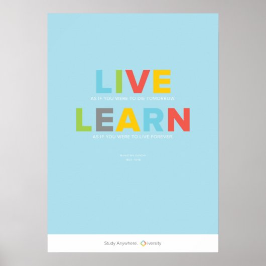 Live and Learn Poster (Voorkant)