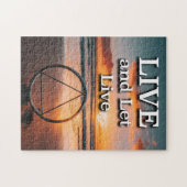 Live and Let Live Recovery Slogan Sunrise Legpuzzel (Horizontaal)