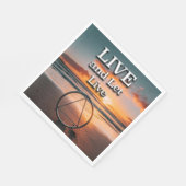 Live And Let Live Recovery Slogan Sunrise Servet (Hoek)