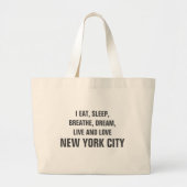 Live and Love New York City Canvas tas (Voorkant)