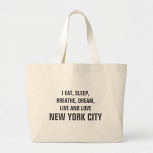 Live and Love New York City Canvas tas