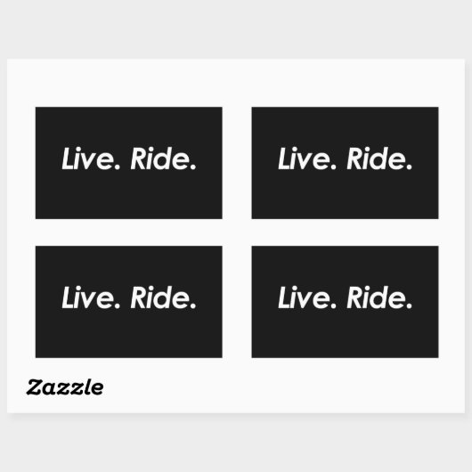 Live and Ride Sticker (Vel)