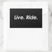Live and Ride Sticker (Tas)