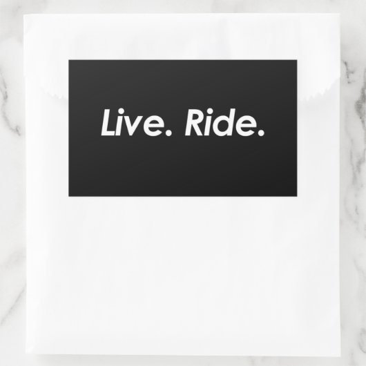 Live and Ride Sticker (Tas)
